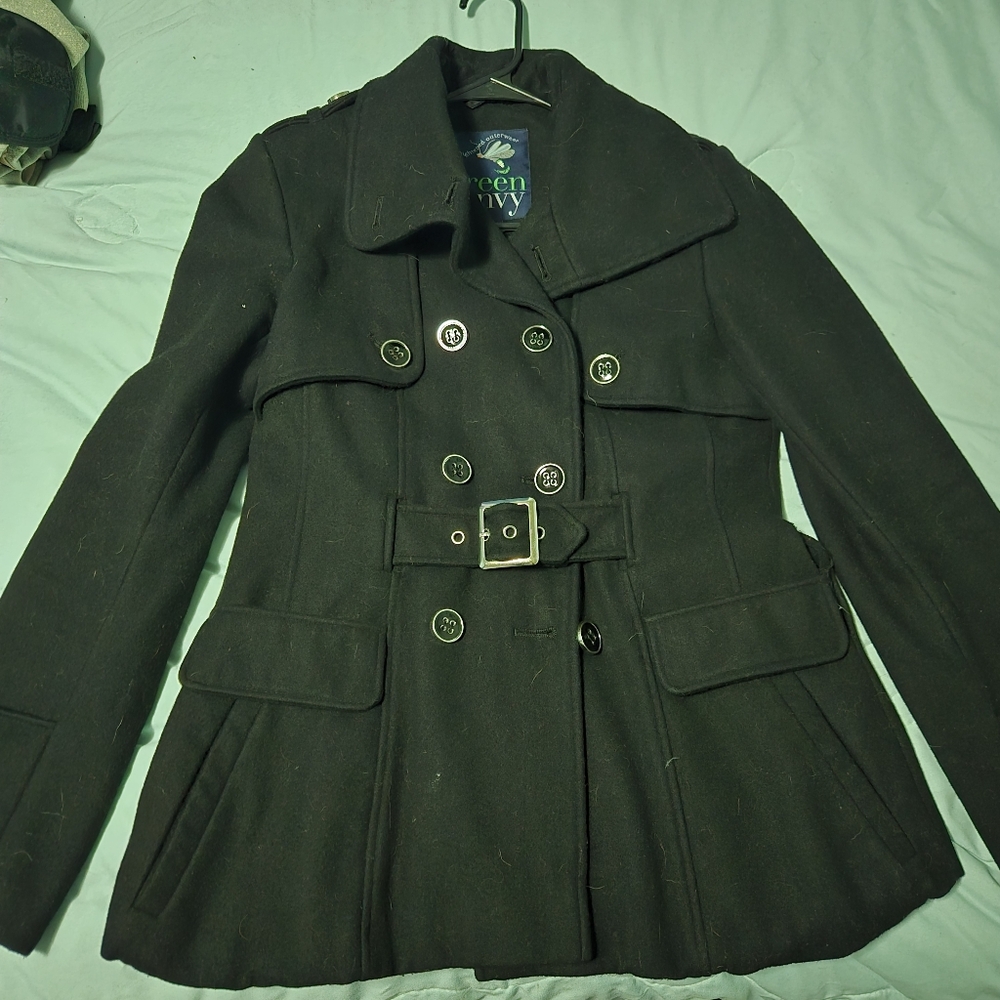 Green With Envy Wool Coat